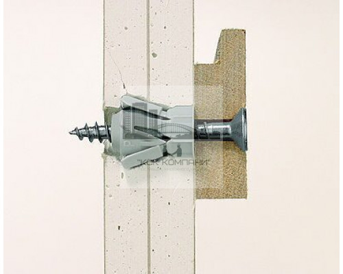 Дюбель распорный fischer PD S для гипсокартона с потайный шурупом, 10x28 мм (5x40 мм)